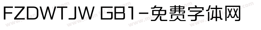 FZDWTJW GB1字体转换